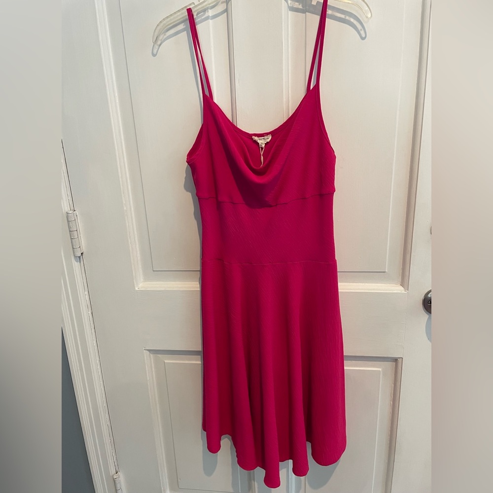 Barbie Pink Cowl spaghetti strap dress NEW